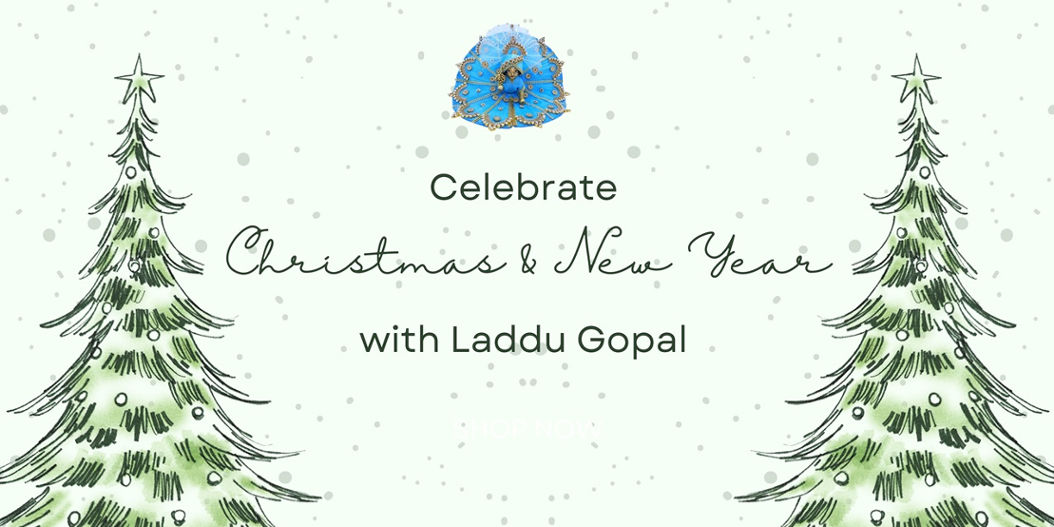 Celebrat Christmat and New Year with Laddu Gopal Dress
